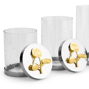 Medium & Small Michael Aram Botanical Leaf Canister Set